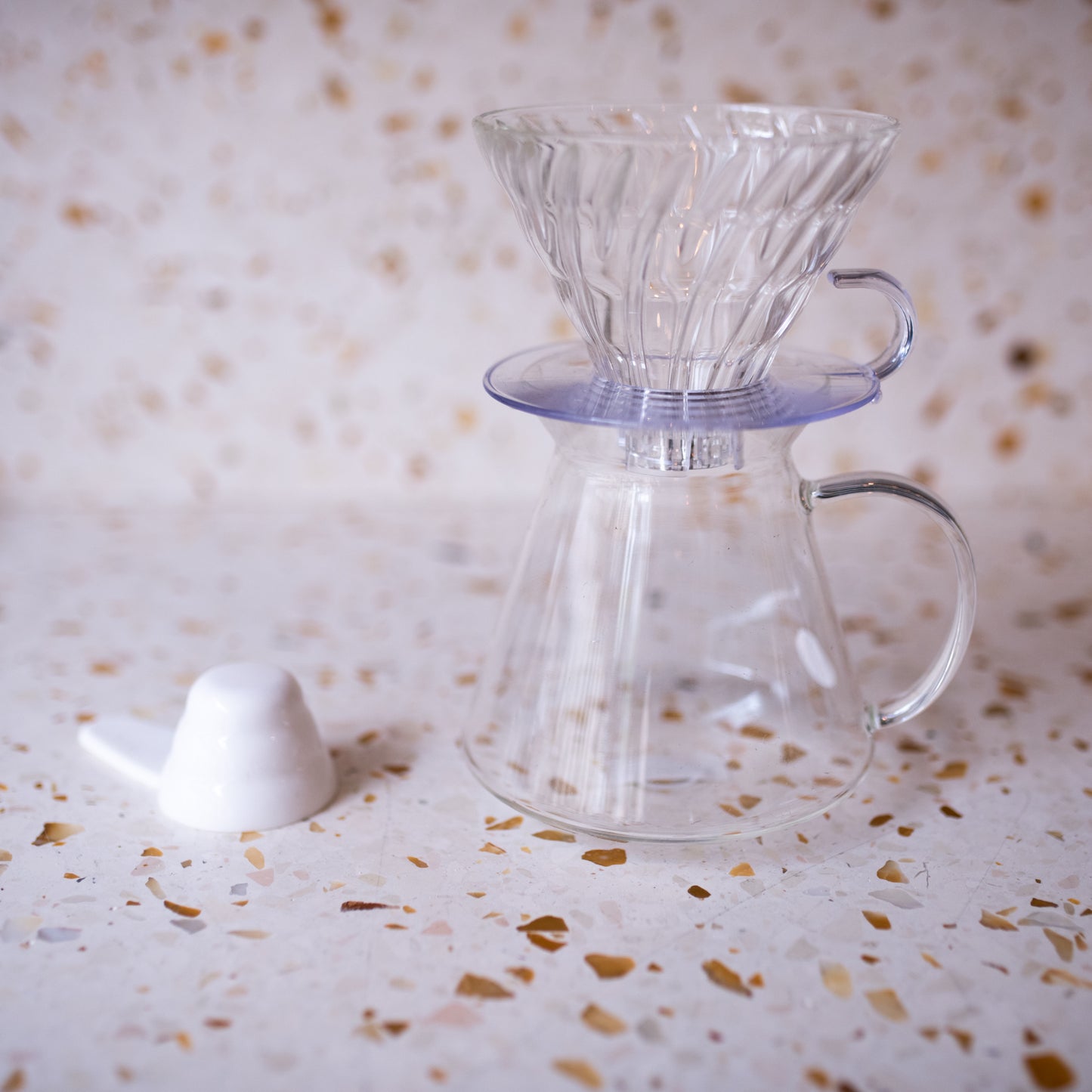 V60 Filterkoffie Starterkit Hario in Glas